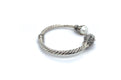 Bali Twist Bangle- White Pearl