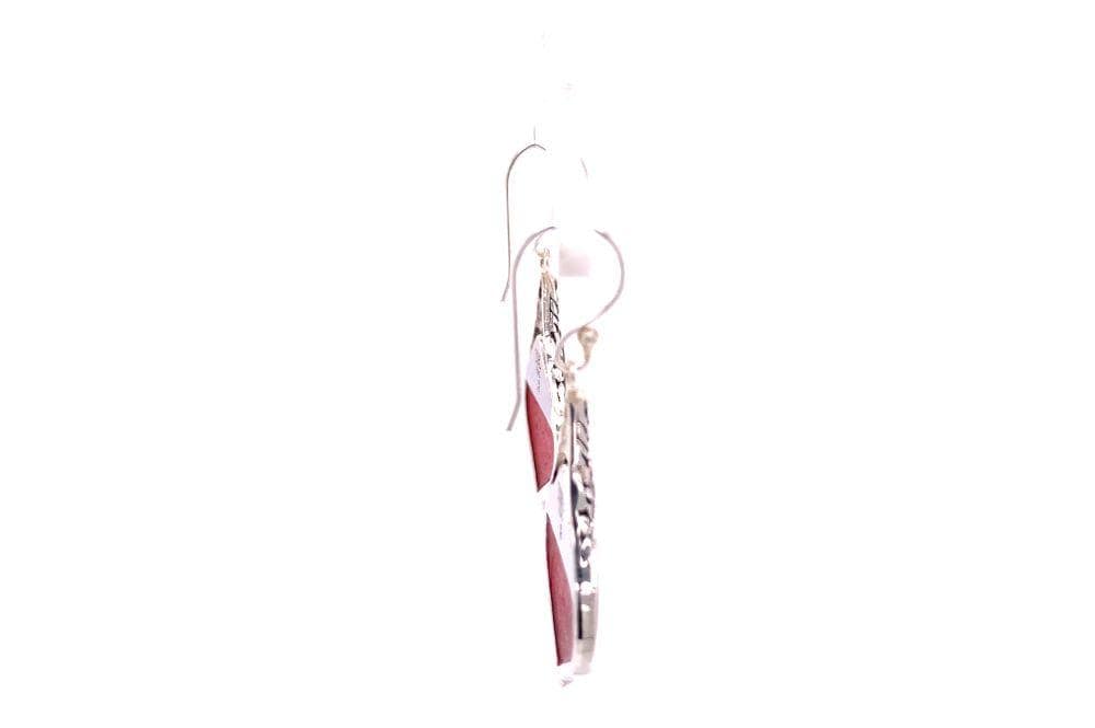 Ornate Earrings- Coral