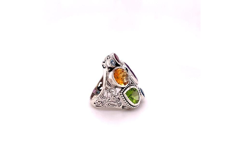 Madeira Ring- Multi Gemstones