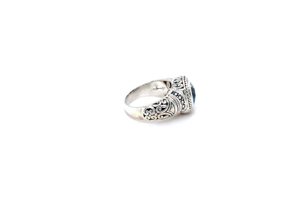 Honesty Ring- Blue Topaz