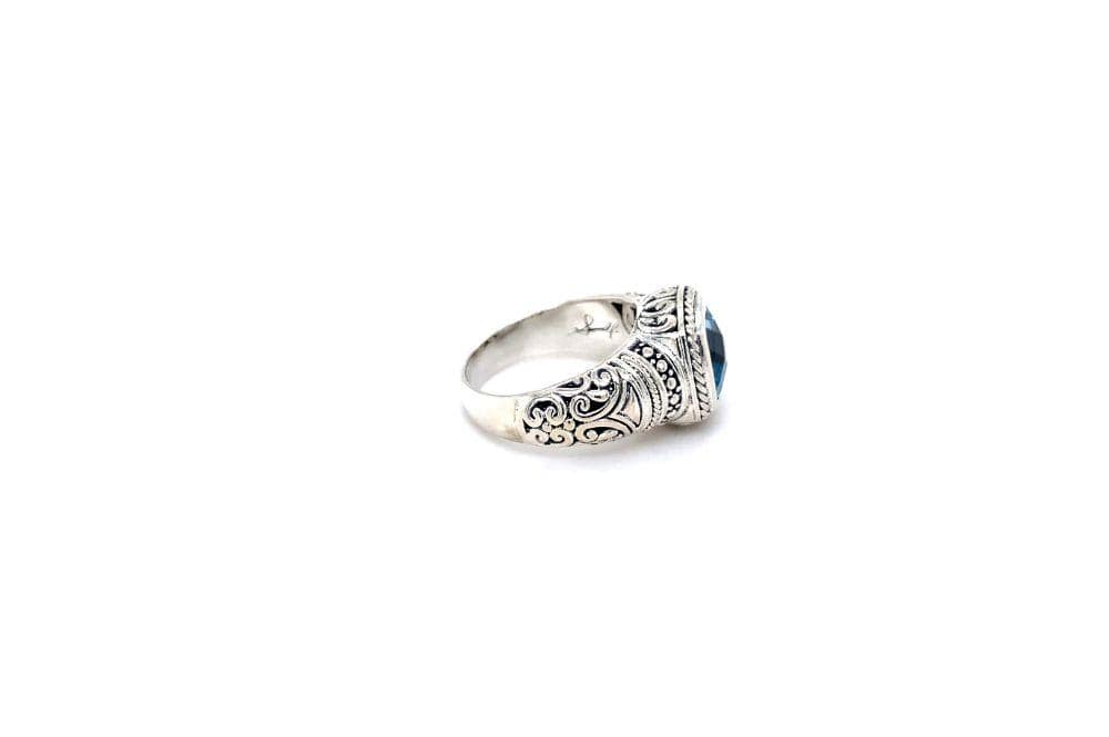 Honesty Ring- Blue Topaz