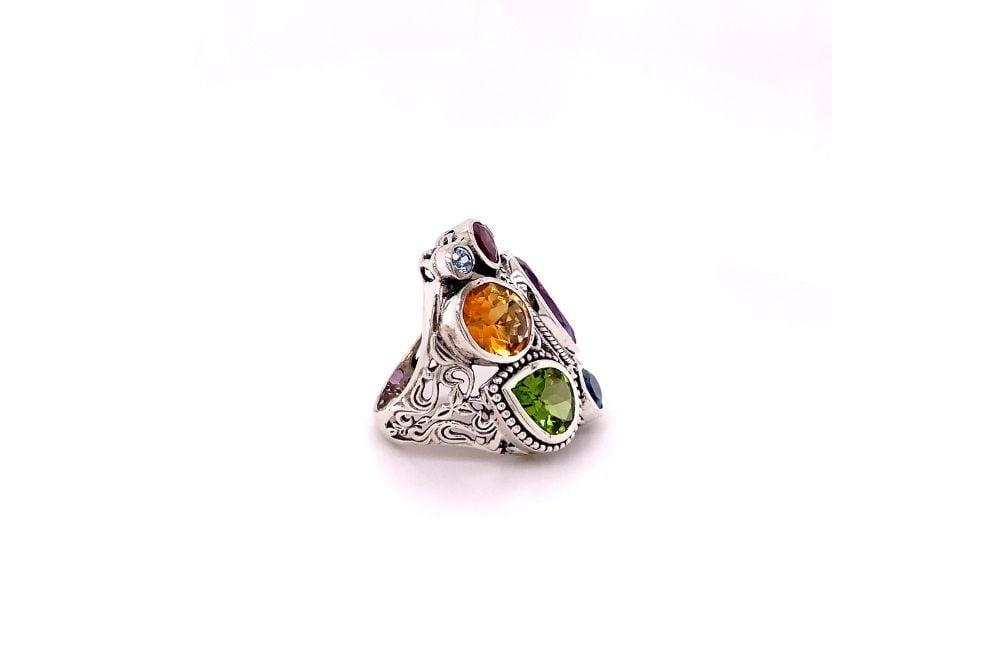 Madeira Ring- Multi Gemstones