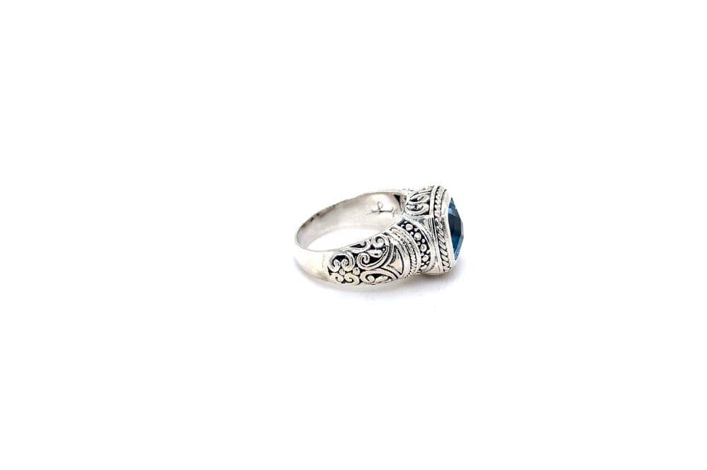 Honesty Ring- Blue Topaz