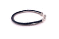 Latitude Bracelet- Black Leather