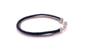 Latitude Bracelet- Black Leather