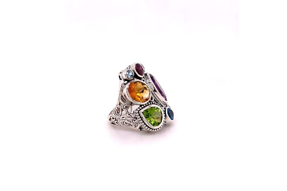 Madeira Ring- Multi Gemstones