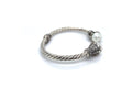 Bali Twist Bangle- White Pearl