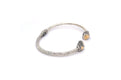 Gemma Bangle- Silver And Gold