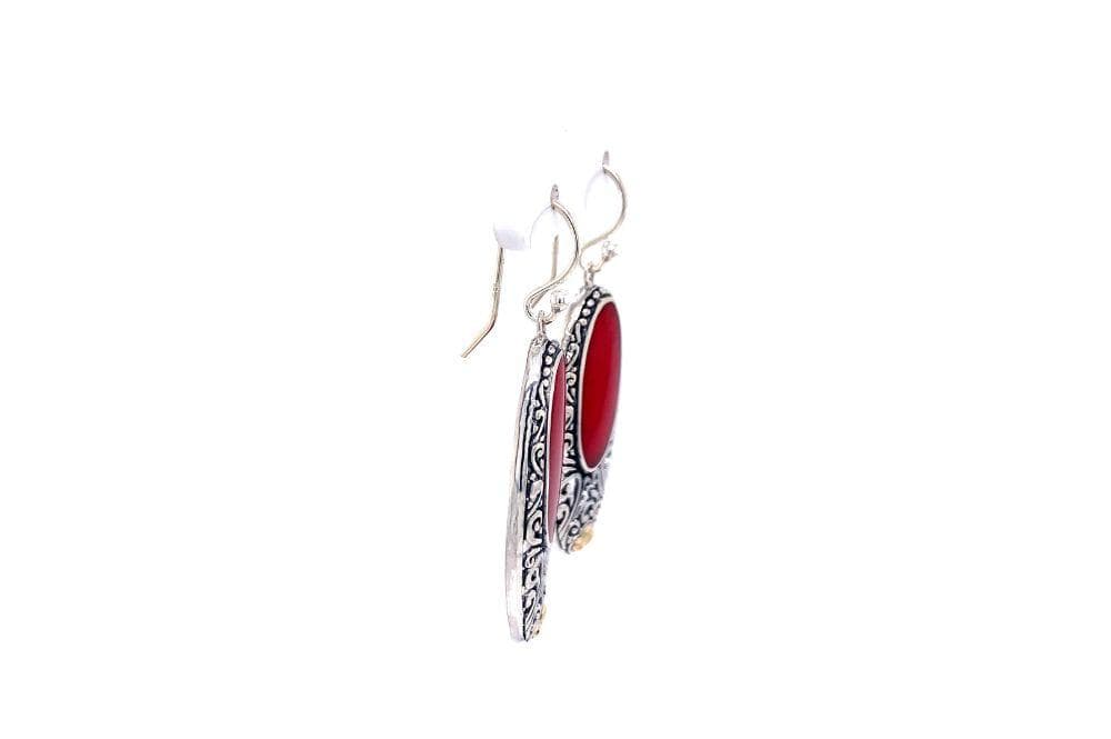 Bliss Earrings- Coral