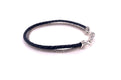 Latitude Bracelet- Black Leather