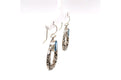 Sacred Circle Earrings- Blue Topaz
