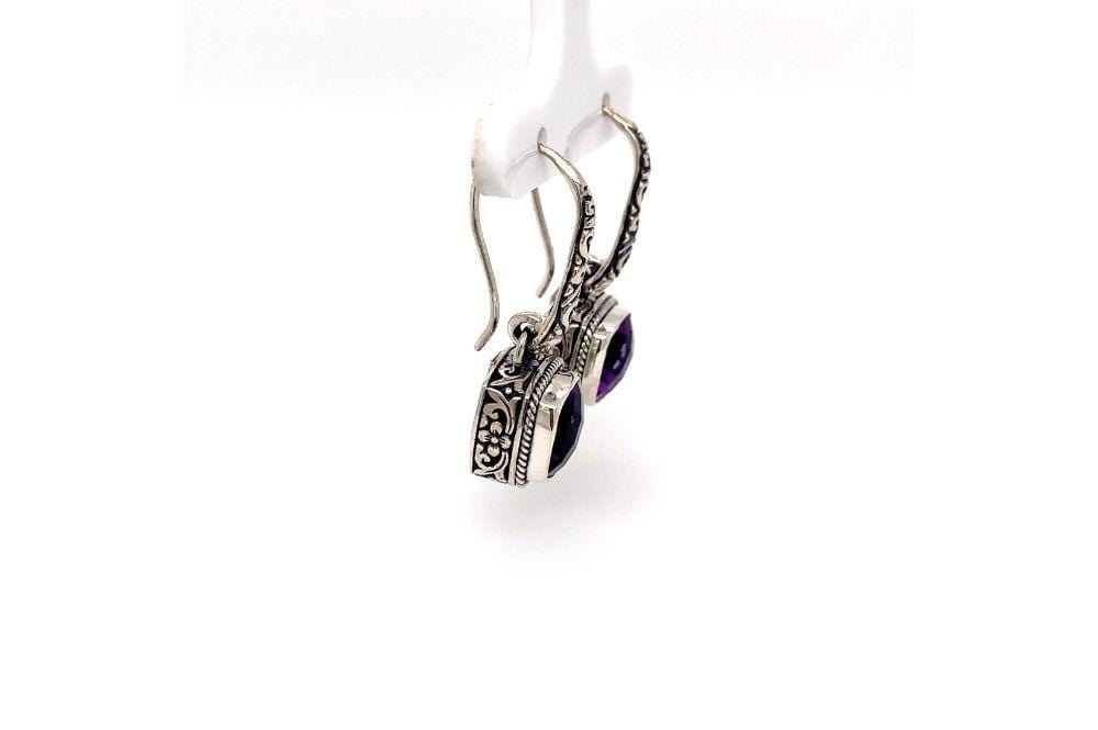 Honesty Earrings- Amethyst
