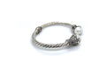 Bali Twist Bangle- White Pearl