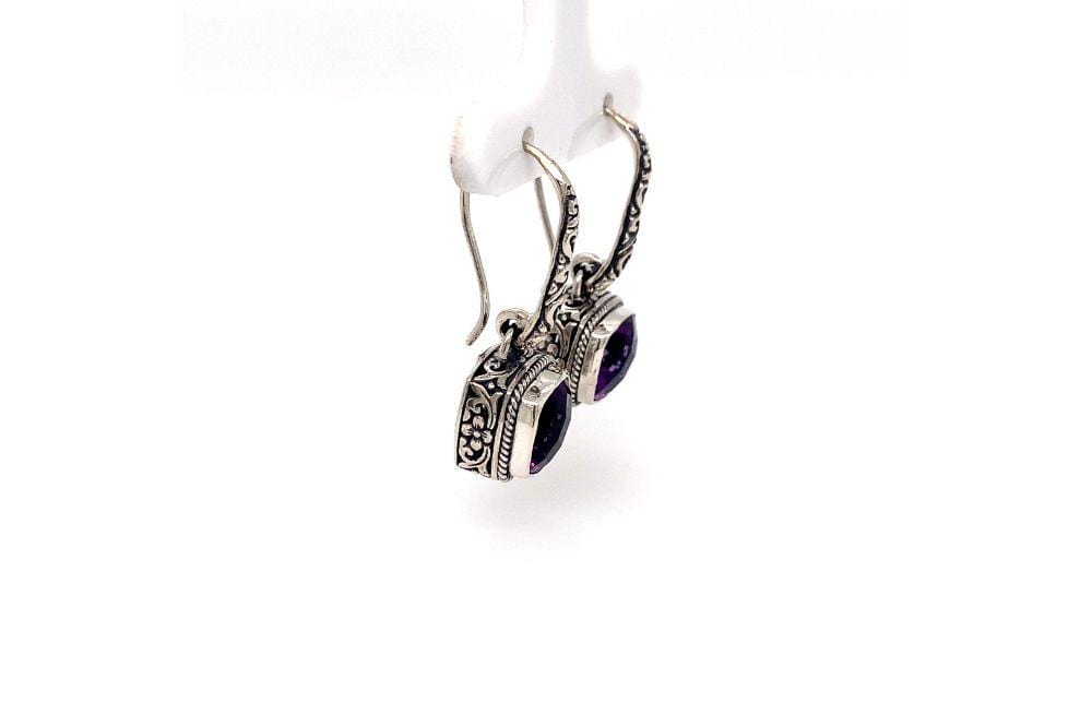 Honesty Earrings- Amethyst
