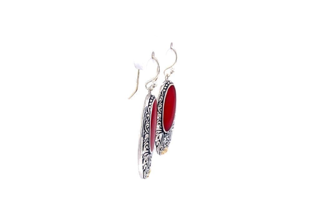 Bliss Earrings- Coral