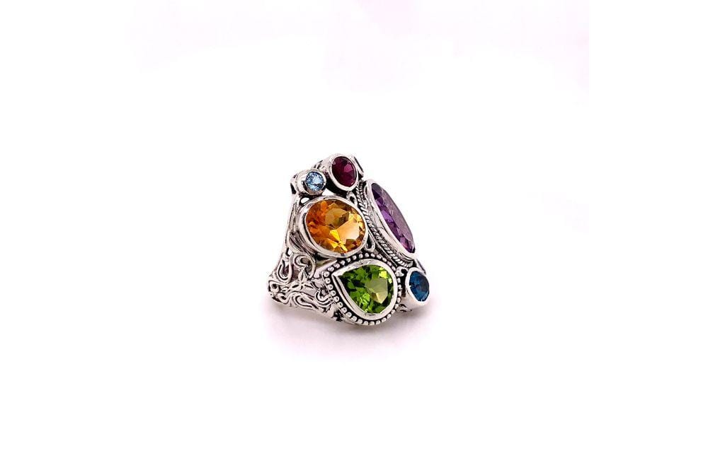 Madeira Ring- Multi Gemstones