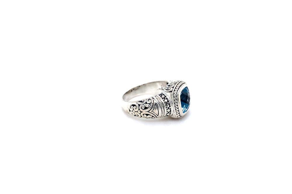 Honesty Ring- Blue Topaz