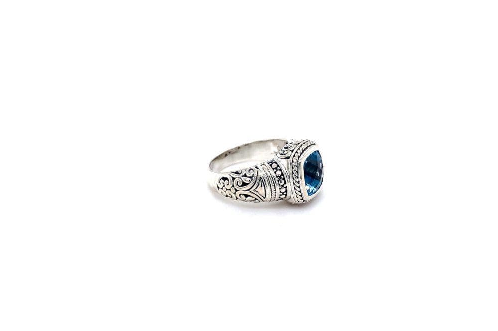 Honesty Ring- Blue Topaz
