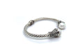 Bali Twist Bangle- White Pearl
