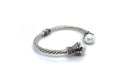 Bali Twist Bangle- White Pearl