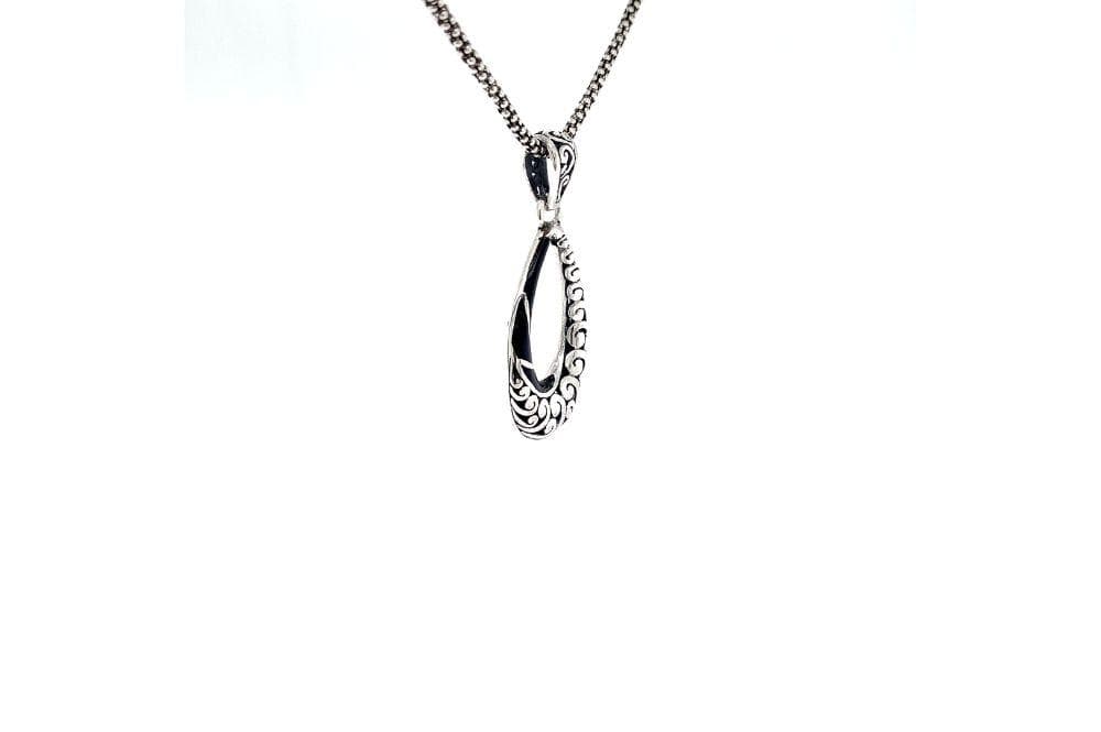 Embrace Pendant- Black Shell