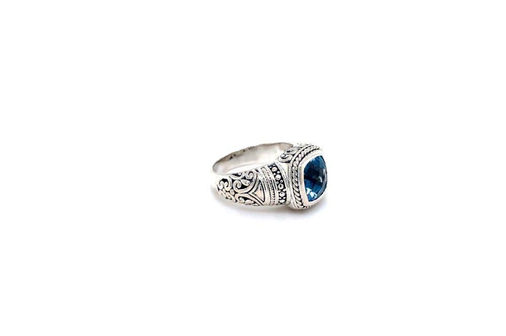 Honesty Ring- Blue Topaz