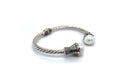 Bali Twist Bangle- White Pearl