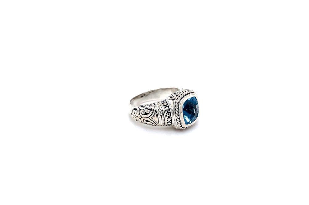 Honesty Ring- Blue Topaz