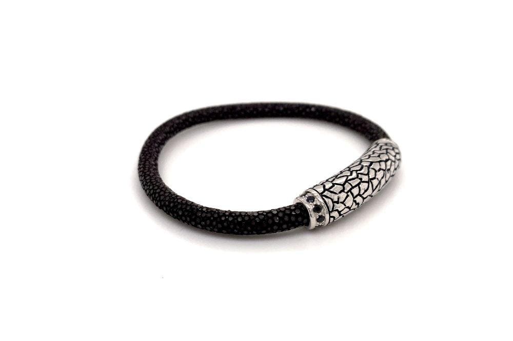 Stingray Leather Bracelet- Brown