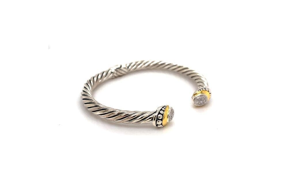 Pave Diamond Cable Bangle