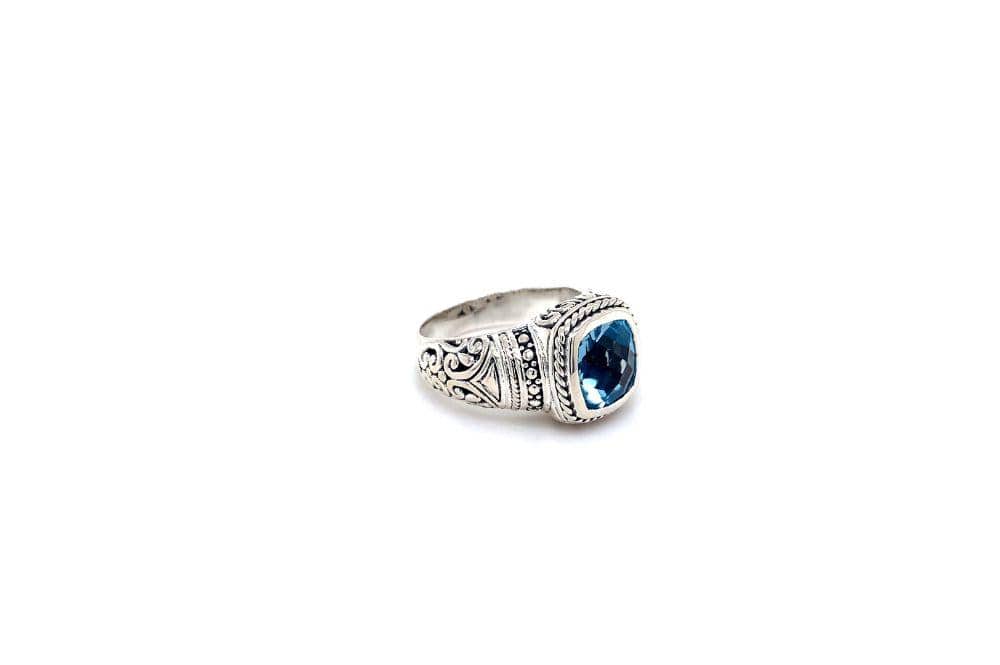 Honesty Ring- Blue Topaz