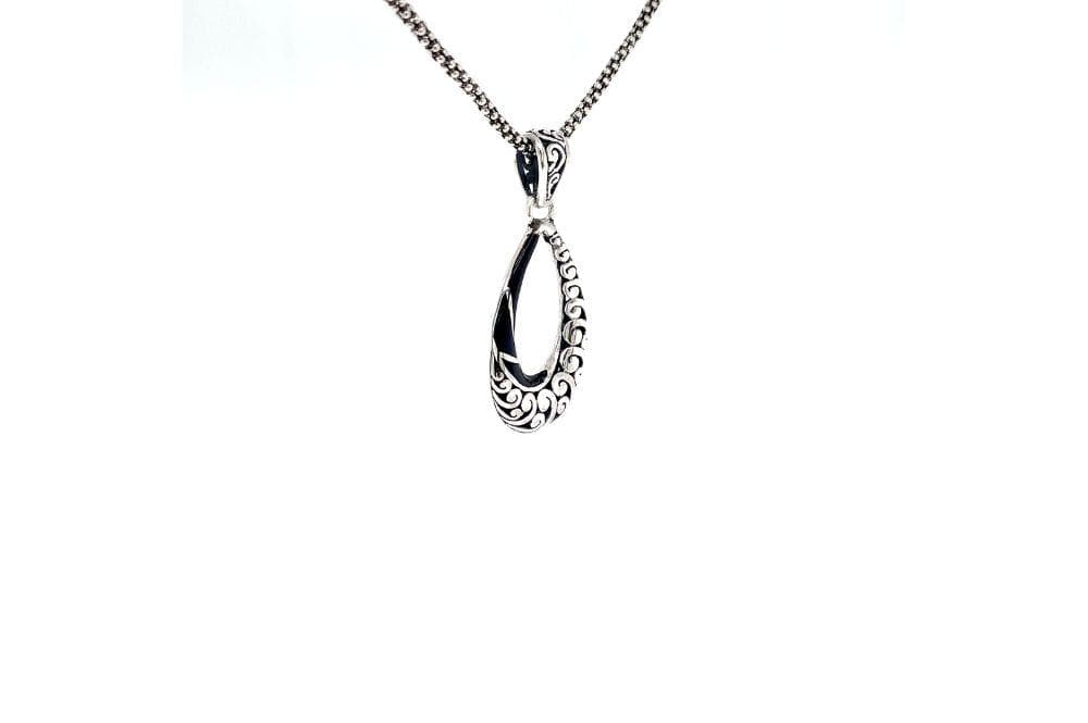 Embrace Pendant- Black Shell