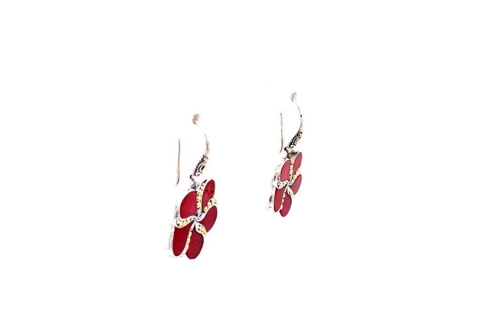 Sumba Earrings- Coral