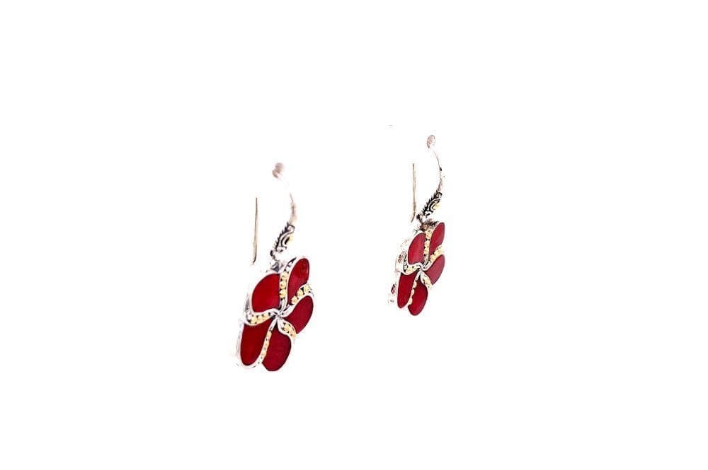 Sumba Earrings- Coral