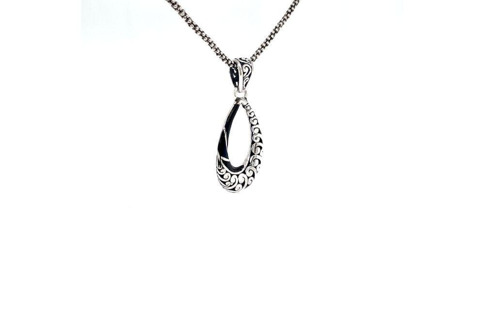 Embrace Pendant- Black Shell