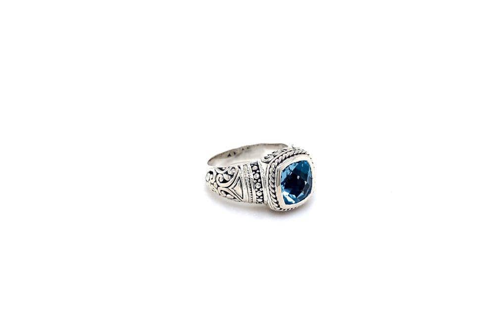 Honesty Ring- Blue Topaz