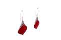 Ornate Earrings- Coral
