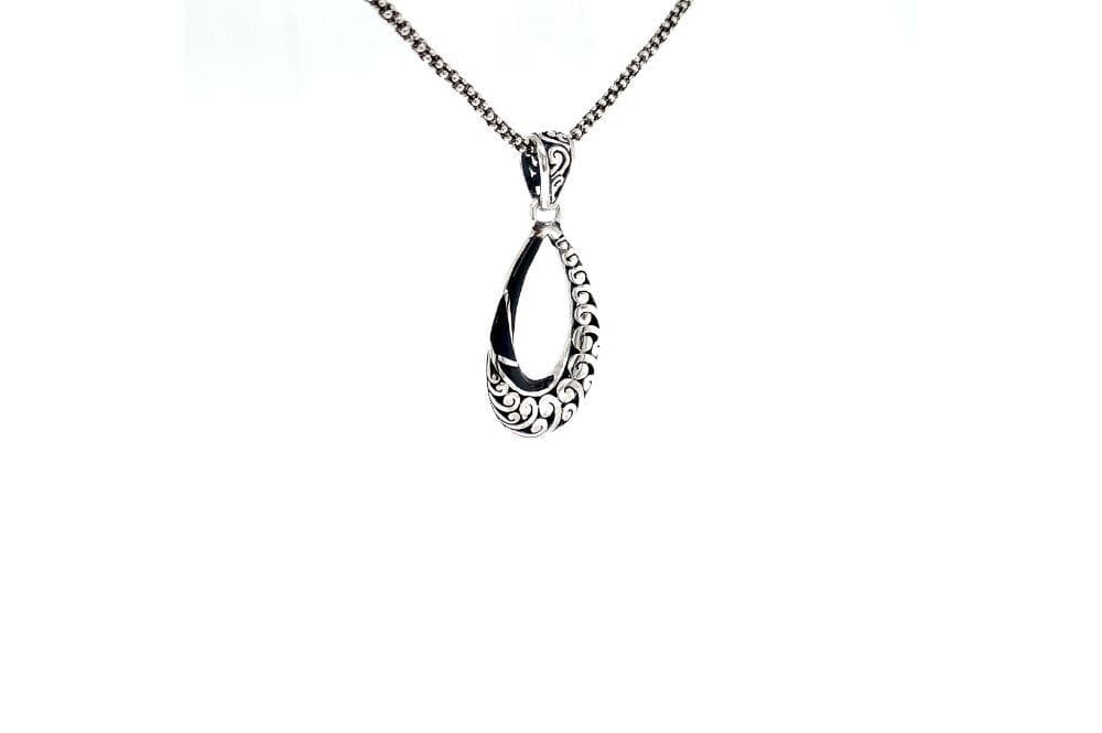 Embrace Pendant- Black Shell