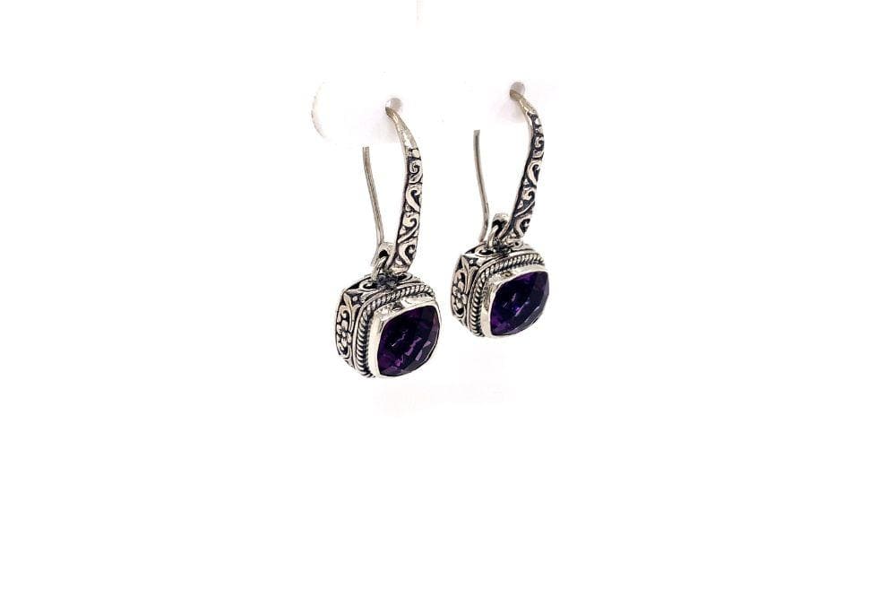 Honesty Earrings- Amethyst