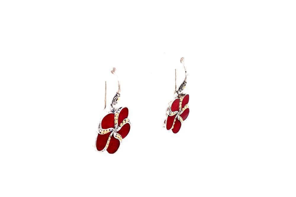 Sumba Earrings- Coral