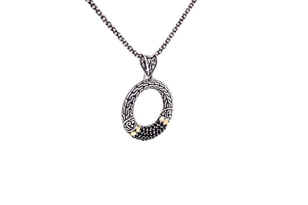 Ubud Pendant- Black Spinel