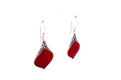 Ornate Earrings- Coral