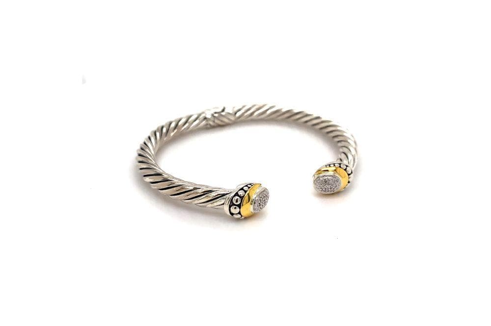 Pave Diamond Cable Bangle