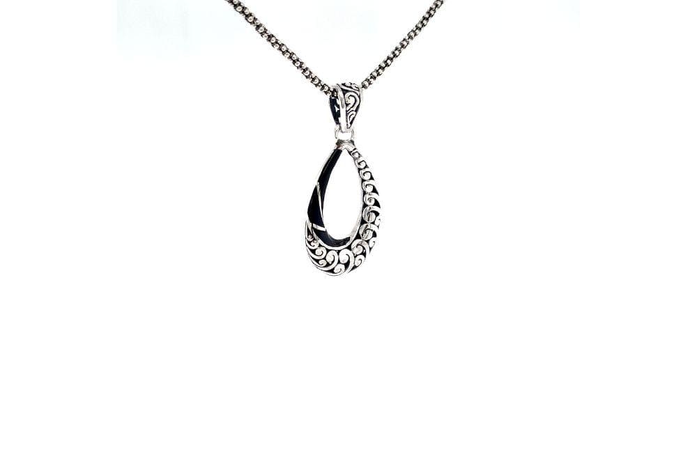 Embrace Pendant- Black Shell
