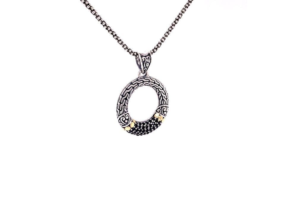 Ubud Pendant- Black Spinel
