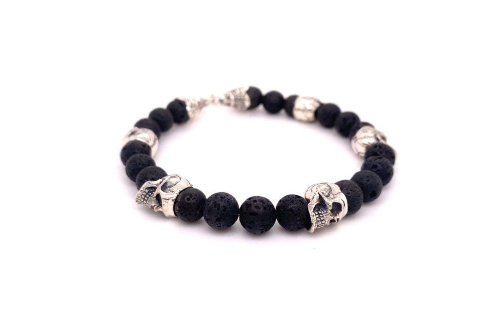 Skulls And Lava Bracelet