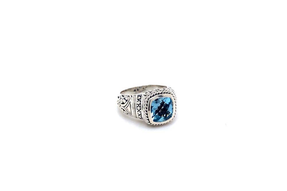Honesty Ring- Blue Topaz