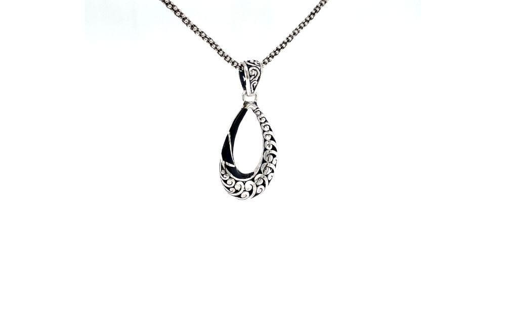 Embrace Pendant- Black Shell
