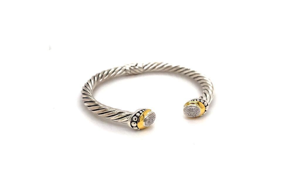 Pave Diamond Cable Bangle