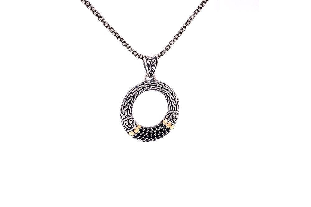 Ubud Pendant- Black Spinel